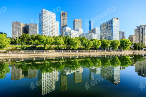 Preview: Modern City Skyline And Buildings In Beijing,China.