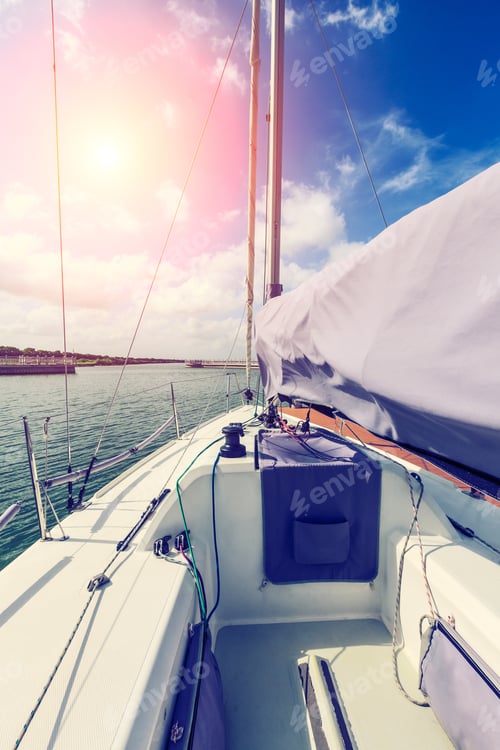 Preview: Sailboat Is Ready To Sail Out Of The Harbor