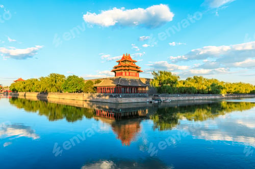 Preview: Watchtower Of Forbidden City At Dusk,Beijing,China