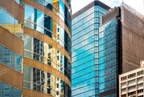 Preview: Modern Office Building Detail, Glass Surface