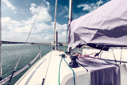 Preview: Sailboat Is Ready To Sail Out Of The Harbor