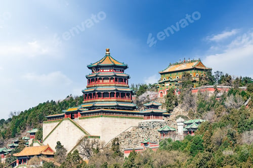 Preview: The Summer Palace Landscape In Beijing,Chinese Imperial Garden Of The Qing Dynasty