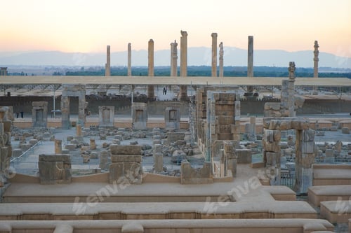Preview: Sunset At Persepolis, Whose Magnificent Ruins Rest At The Foot Of Kuh-E Rahmat (Mountain Of Mercy)