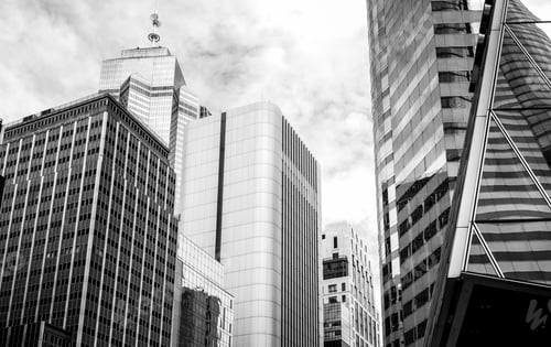 Preview: Commercial Building In Hong Kong With B&W Color