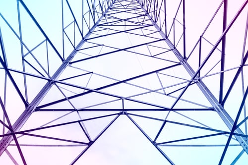 Preview: High Voltage Electric Tower Abstract Background In The Sky