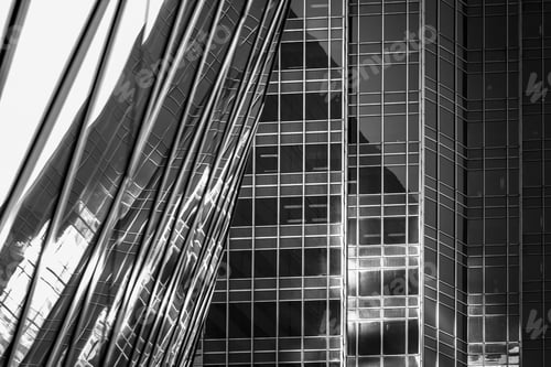 Preview: Commercial Building In Hong Kong With B&W Color