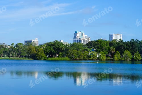 Preview: Orlando Downtown From Across The Lake