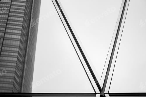 Preview: Commercial Building In Hong Kong With B&W Color