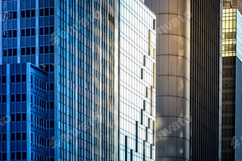 Preview: Modern Commercial Building Detail, Glass Surface At Hong Kong