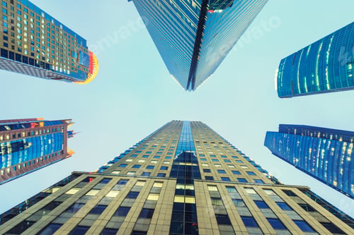 Preview: Business District With Modern Skyscrapers In Shanghai
