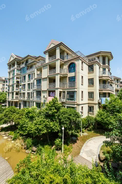 Preview: Apartment Building In Suburban Area