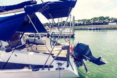 Preview: Sailboat Moored In The Harbor