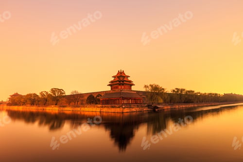 Preview: Beijing The Imperial Palace Watchtower At Dusk