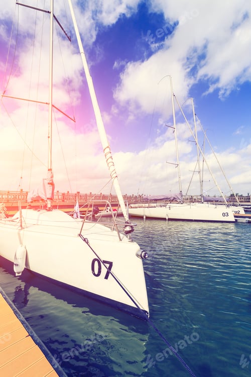Preview: Sailboat Moored In The Harbor