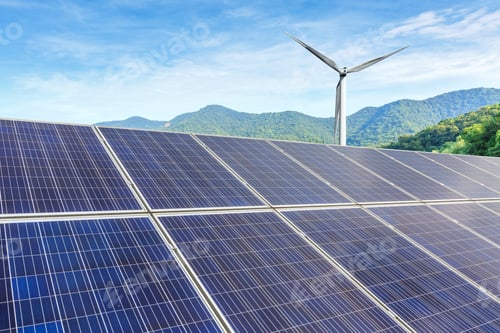 Preview: Solar Panels and Wind Turbine Powering a Future