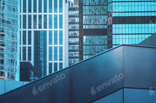Preview: Modern Office Building Close Up In Hong Kong