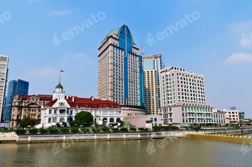 Preview: Edge Of The Huangpu River Of Shanghai Cityscape