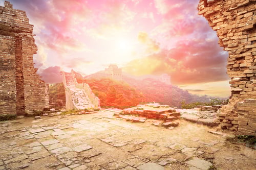 Preview: Majestic Great Wall Of China At Sunset