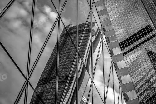 Preview: Business Building In Hong Kong With B&W Color