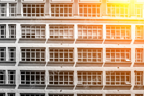 Preview: Modern Office Building Close Up In Sunlight