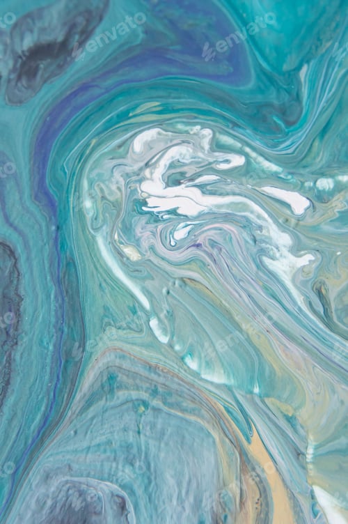 Preview: Acrylic, Paint, Abstract. Closeup Of The Painting. Colorful Abstract Painting Background