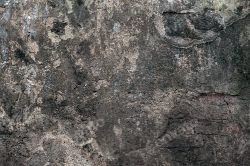 Preview: Old Grey Wall Background. Grunge Textured Background