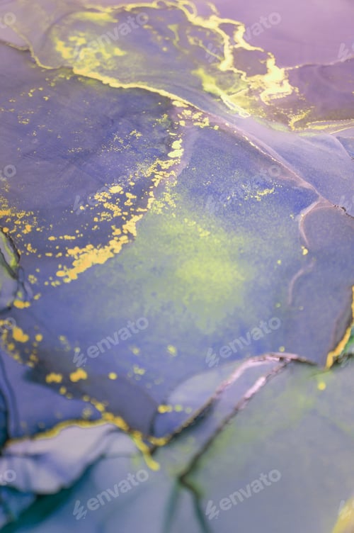 Preview: Ink, Paint, Abstract. Closeup Of The Painting. Colorful Abstract Painting Background