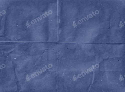 Preview: Blue Paper Background. Crumpled Texture