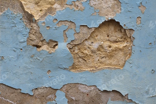 Preview: Old Blue Wall. Grunge Background