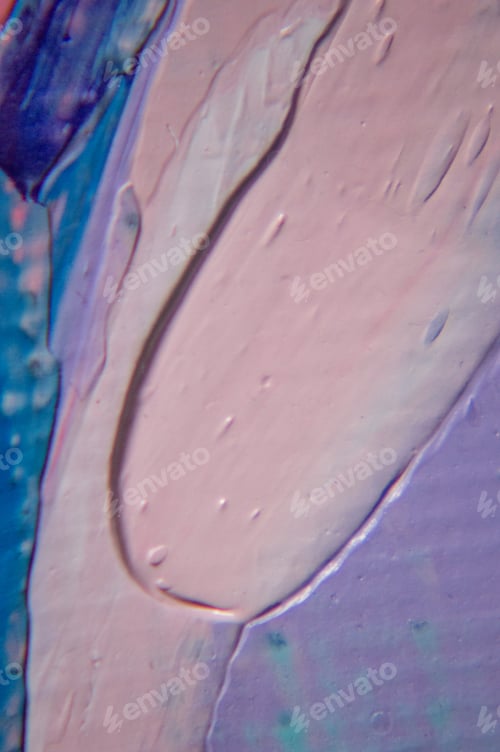 Preview: Fragment. Multicolored Texture Painting. Abstract Art Background. Oil On Canvas. Rough Brushstrokes