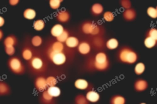 Preview: Blurred Circles On Black. Background