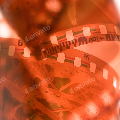 Preview: 35 Mm Film Background. Close Up . Small Dof