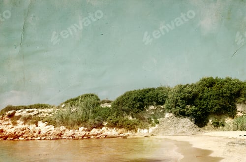 Preview: Beach On Old Photo