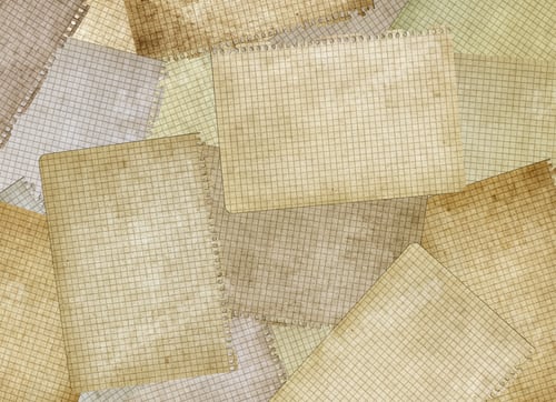 Visualização: Páginas antigas do caderno. Fundo de papel vintage