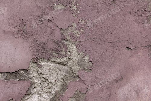 Preview: Old Purple Wall Background. Grunge Wall