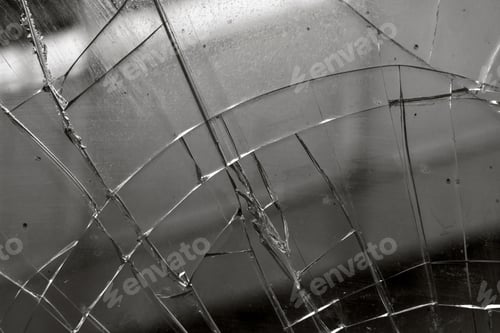 Preview: Broken Glass. Crash Texture. Old Grunge Background