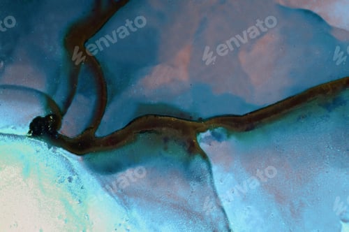 Preview: Ink, Paint, Abstract. Closeup Of The Painting. Colorful Abstract Painting Background