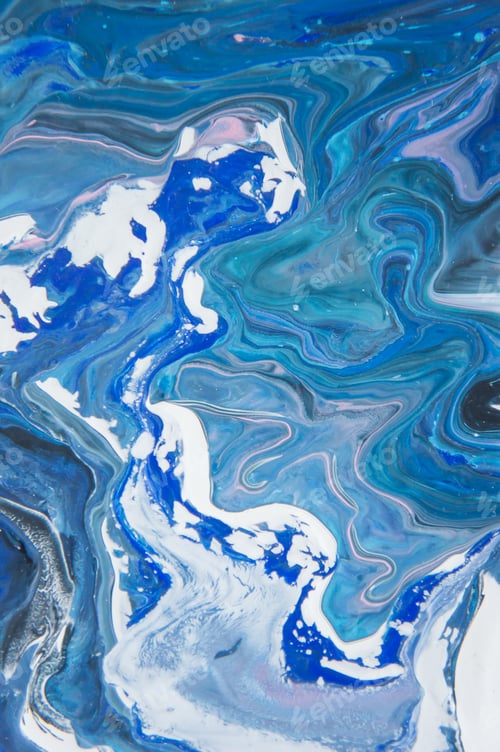 Preview: Acrylic, Paint, Abstract. Closeup Of The Painting. Colorful Abstract Painting Background