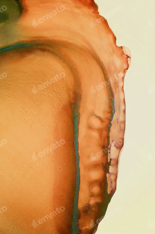 Preview: Ink, Paint, Abstract. Closeup Of The Painting. Colorful Abstract Painting Background