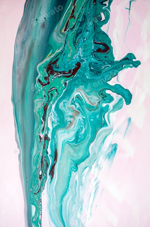 Preview: Acrylic, Paint, Abstract. Closeup Of The Painting. Colorful Abstract Painting Background
