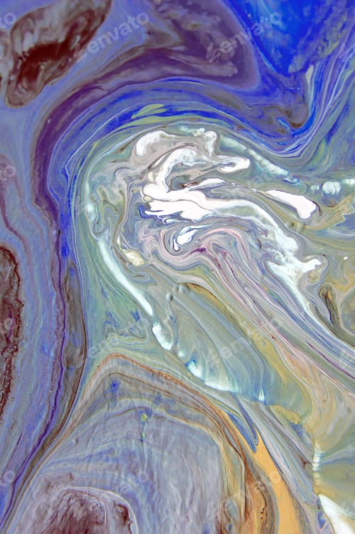 Preview: Acrylic, Paint, Abstract. Closeup Of The Painting. Colorful Abstract Painting Background