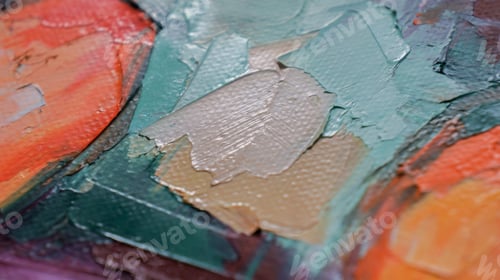 Preview: Hand Drawn Oil Painting. Abstract Art Background. Color Texture. Fragment Of Artwork. Brushstrokes