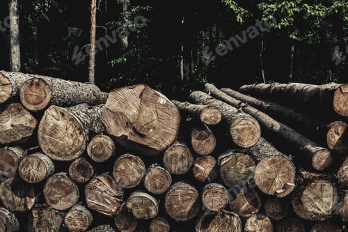 Preview: Wooden Logs In The Forest