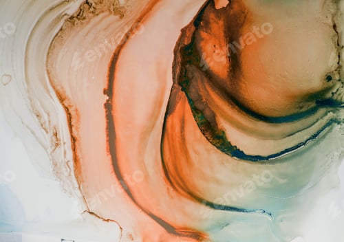 Preview: Ink, Paint, Abstract. Closeup Of The Painting. Colorful Abstract Painting Background
