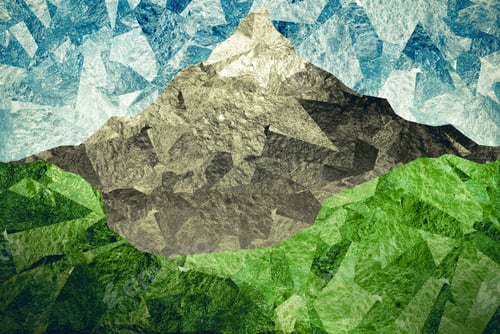 Preview: Abstract Drawing. Mountain