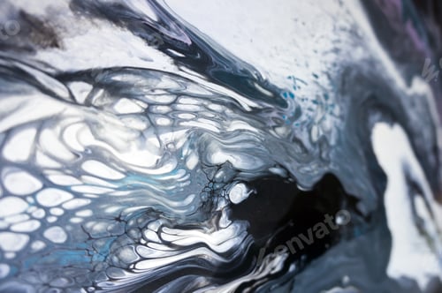 Preview: Acrylic, Paint, Abstract. Closeup Of The Painting. Colorful Abstract Painting Background