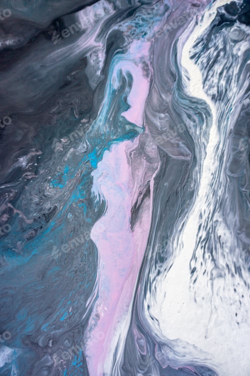 Preview: Acrylic, Paint, Abstract. Closeup Of The Painting. Colorful Abstract Painting Background