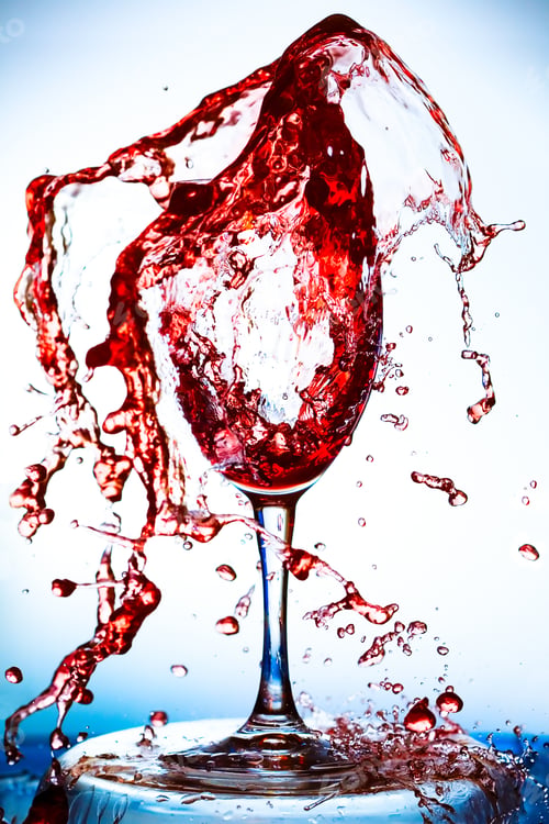 Preview: Red Wine Being Poured Into A Wine Glass