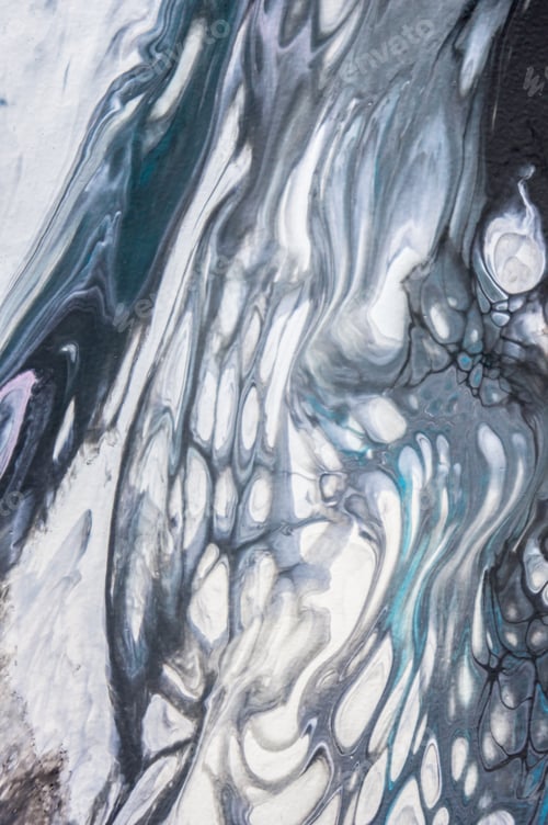 Preview: Acrylic, Paint, Abstract. Closeup Of The Painting. Colorful Abstract Painting Background