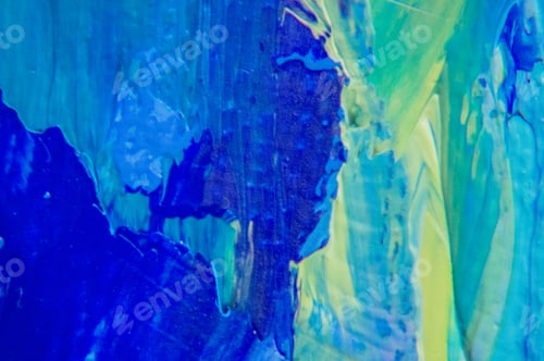 Preview: Fragment. Multicolored Texture Painting. Abstract Art Background. Oil On Canvas. Rough Brushstrokes